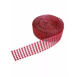 Gyémántszalag, piros, 3 cm x 4,57 m