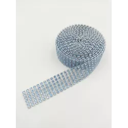 Gyémántmintás kék szalag, 3 cm × 4,57 m